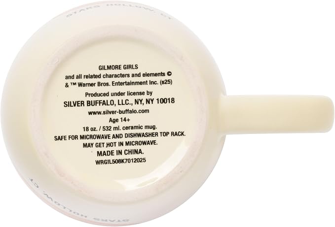 Silver Buffalo Gilmore Girls Luke's Lipstick Stain, Ceramic Mug, 18oz | Logo, 0.53 Liters - Image 4