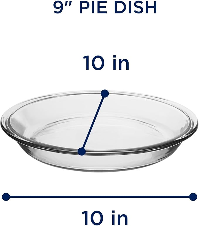 2 Pack Glass Pie Pan for Baking | Oven & Microwave Safe, Dishwasher Safe, Lead-Free, for Quiche & Tart, Easy-Grip Handles - Image 8