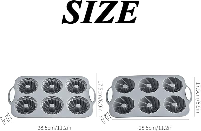 Wreath Ice Mold, 2026 New Christmas Wreath Ice Mold, 6 Hole Silicone DIY Mold, Flexible Silicone Mold for Wreath Ice Cubes, Donuts, Soap & Chocolate, Easy Release (Type-A+Type-B)