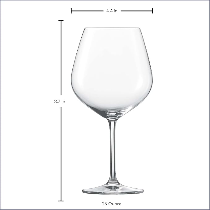 SCHOTT ZWIESEL Forté Burgundy Goblet (Set of 6), Burgundy Glasses for Red Wine, Dishwasher-Safe Tritan Crystal Glasses, Made in Germany (25 Ounce) - Image 6