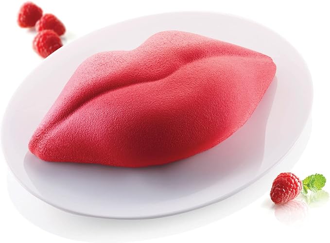 Silikomart Bacio (Kiss) Silicone Mold, Flexible Lip-Shaped Mold with 3D Technology for Baked and Frozen Desserts, Easily Unmolds, Oven, Microwave, Freezer and Dishwasher Safe, Made in Italy - Image 4