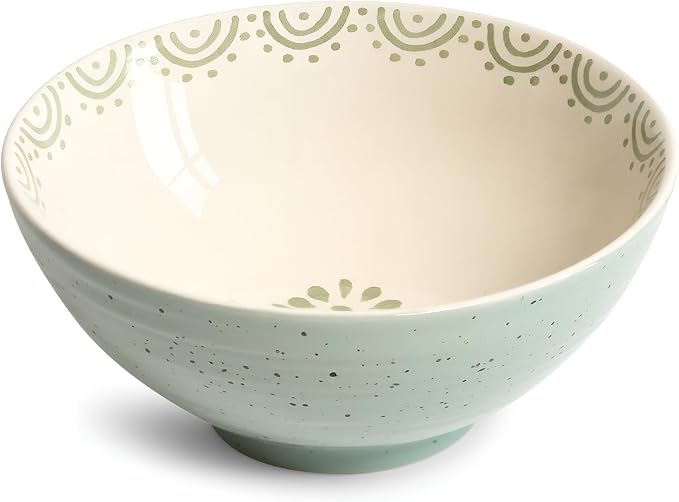 Sango 12-Piece Speckled Stoneware Dinnerware Set for 4- Glossy Plates and Bowls Set with Hand-Painted Floral Pattern, Rustic Ceramic Dish Set, Elegant Dishes for Everyday Dining, Siterra Glazed Garden - Image 9
