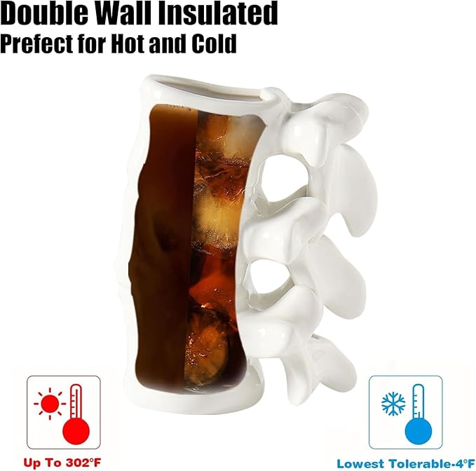 Funny Coffee Mug, Cute Ceramic Coffee Mugs, Novelty Large Ceramic Coffee Pot Mugs, White Handmade 12oz Funny Gifts for Nurse, Surgeon, Anatomy Teacher - Image 9