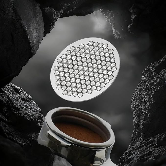 watchget 58.35mm Espresso Puck Screen Reusable Mesh Coffee Filter 0.7mm Thickness Puck Screen Stainless Steel Lower Shower Screen for 58mm Protafilter Basket
