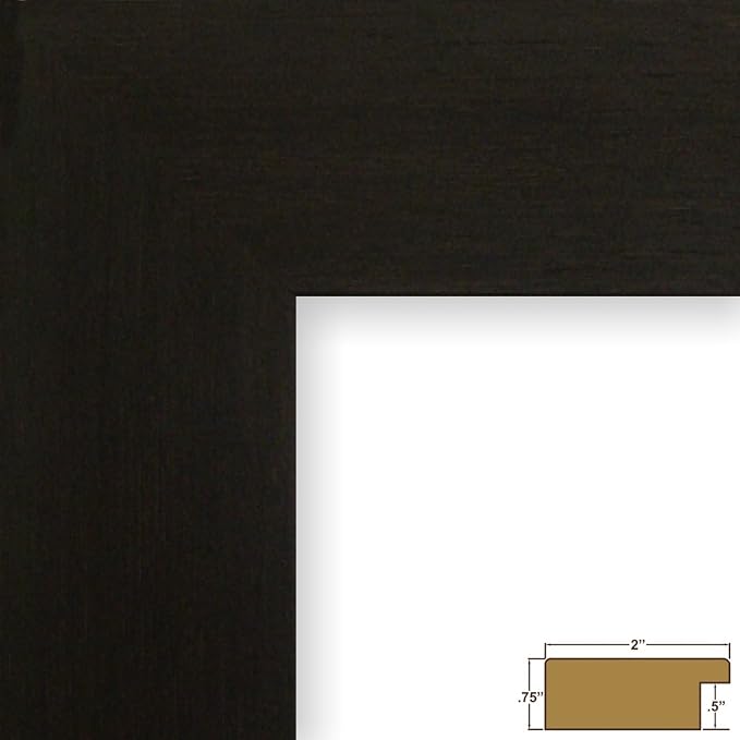 Craig Frames 16x24 Dark Brown Picture Frame for Posters and Gallery Wall | Lightweight shatter resistant acrylic facing with a rigid backing board, made in the USA - Image 2