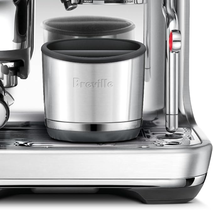 Breville BEA501BSS Knock Box 10 Espresso Accessory, Brushed Stainless Steel | Upgrade your coffee bar with this durable and easy-to-clean knock box featuring a removable bar | 10 puck capacity - Image 6