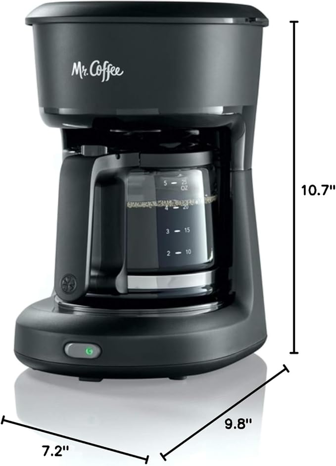 Mr. Coffee® 5-Cup Mini Brew Switch Coffee Maker, Black - Image 8