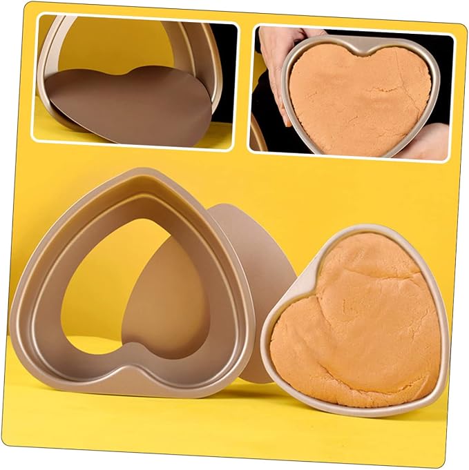 Zerodeko Heart-shaped Baking Mold Non-stick Baking Pan with Removable Bottom for Cakes Tray for Kitchen Use - Image 9