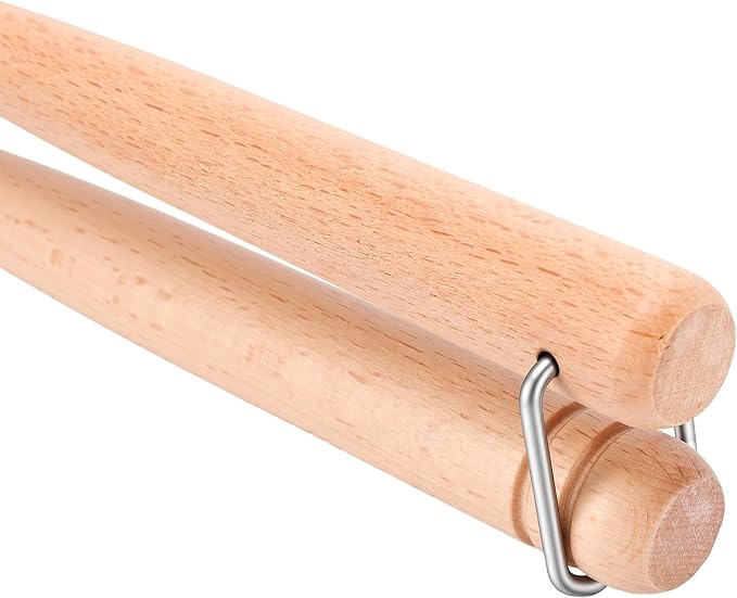 Reusable Quiche Bakeware Aluminum Alloy Mini Tart Pan with Wooden Grip Handles 21 X 43.5cm Fluted Tart Mould 2pcs for Egg Quiche Mince Pie Cheesecake Baking - Image 9