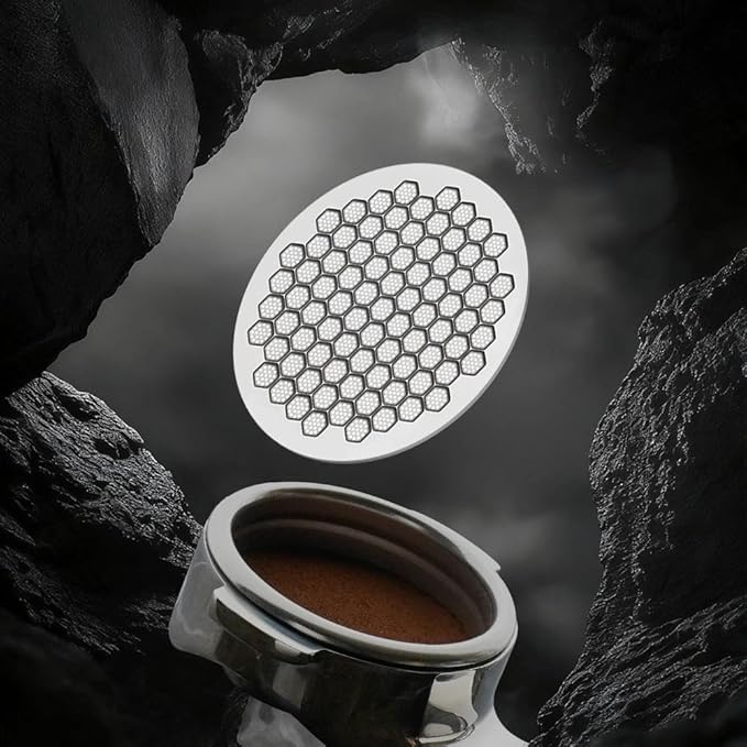 watchget 51mm Espresso Puck Screen Reusable Mesh Coffee Filter 0.8mm Thickness Puck Screen Stainless Steel Lower Shower Screen for 51mm Protafilter Basket