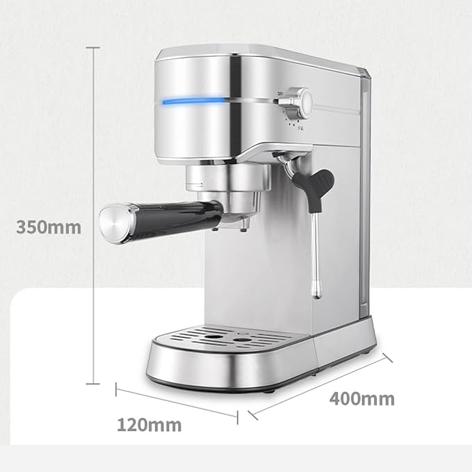 Espresso Machine Fully Semi-Automatic Italian Milk Froth Coffee Machine, 15Bar Pressure, 92° Constant Temperature Extraction - Image 5