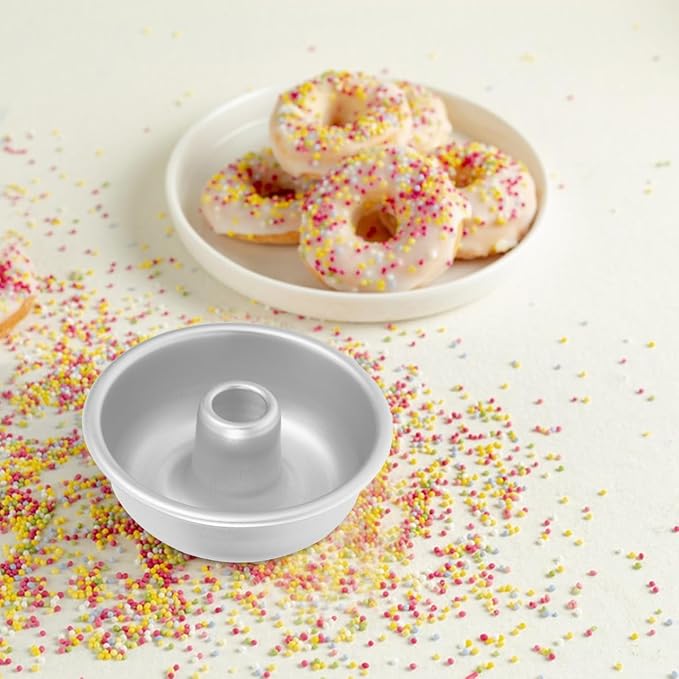 Non-Stick Angel Food Cake Pan Aluminum Round Baking Pan with Central Tube 3.93 X 3.93 X 1.49 in Cake Baking Mold for Pound Chiffon Home Kitchen Desserts - Image 9