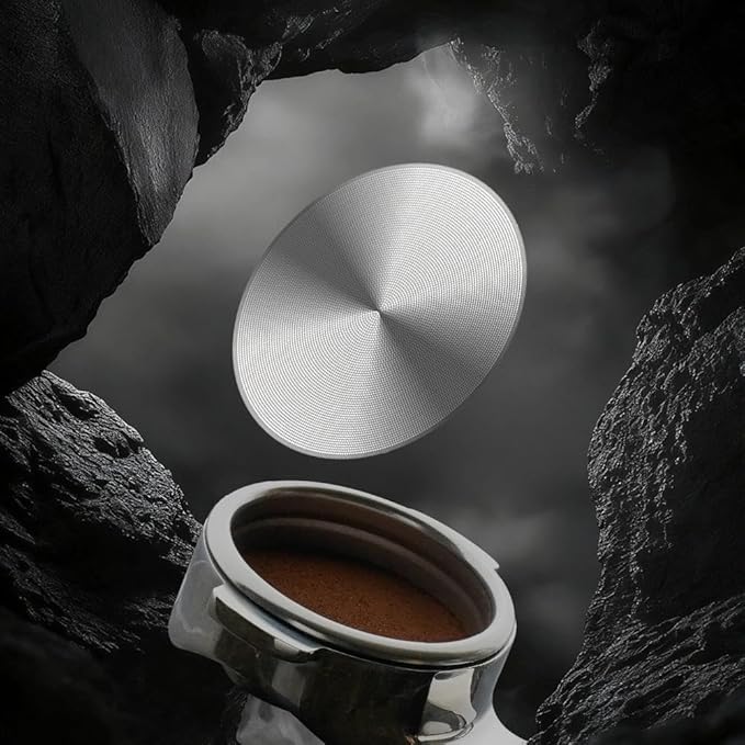 watchget 58mm Espresso Puck Screen - 0.2mm Ultra Thin Espresso Filter - Lower Shower Screen - Metal Reusable Coffee Filter for Portafilter Basket 58mm - Puck Screen