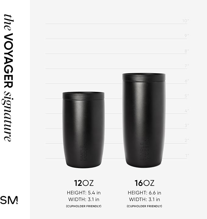 Simple Modern Insulated Travel Coffee Mug 360° Lid | 16oz | Beige | Voyager Ceramic-Lined Insulated Stainless Steel Coffee Tumbler, Iced Coffee Cup, Mug with Lid | Fits Cupholder, Almond Birch - Image 7