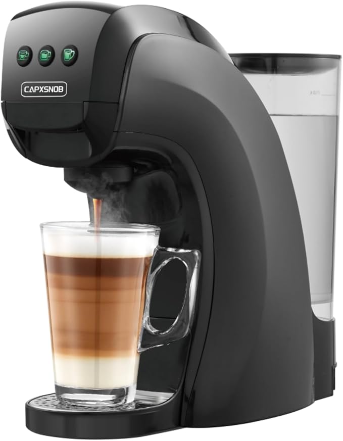 Warriors1 4-in-1 Coffee Maker & Espresso Machine for Pods & Ground, 20 Bar | Fits K Cup/Nespresso/Dolce Gusto Pods/Ground, 3 Cup Sizes & Custom Vol/Temp, 5.3" W for Kitchen/Office/Dorm, Durable PA66+GF - Image 11