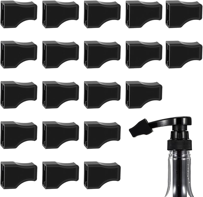 20 Pcs Coffee Syrup Pump Tip Covers Black Silicone Pourer Caps Dispensing Pumps Fits Syrup Pump Dispenser Oil Liquor Bottles, Preserve Freshness, Prevent Drips, Flavored Coffee Syrups Tip Cover