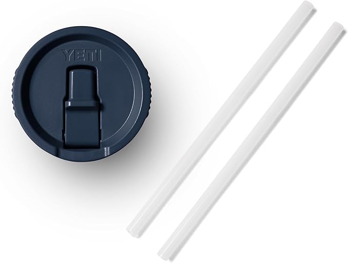 YETI Rambler 20 oz Travel Mug with Flip Straw Lid – Stainless Steel, Vacuum Insulated, Leakproof, Cup Holder Friendly, Navy - Image 9