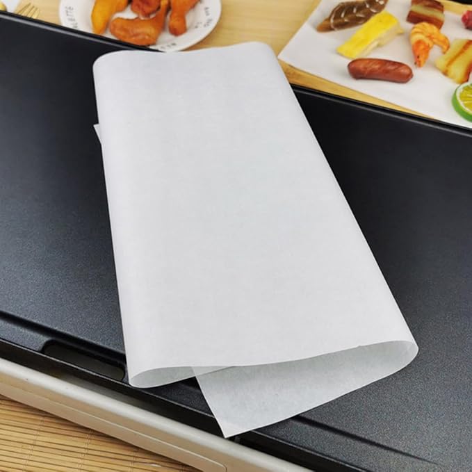 500pcs Disposable Greaseproof Baking Parchment Paper Sheets for Bread and Fried Food, Oil-absorbing and Non-stick White Paper Liners, Practical Kitchen Accessories for Easy Cooking - Image 9