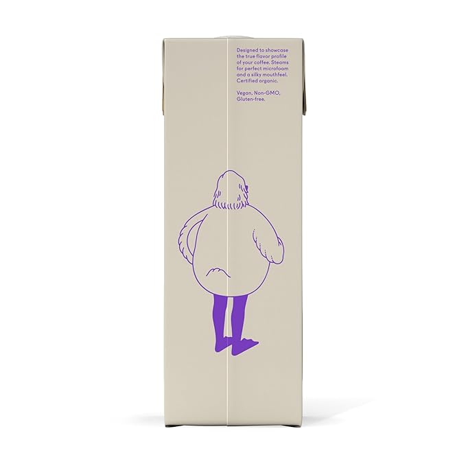 Minor Figures Organic Barista Oat Milk, Plant-Based, Gluten-Free, 32 fl oz, Shelf Stable, Non-GMO, Dairy-Free, No Sugar Added