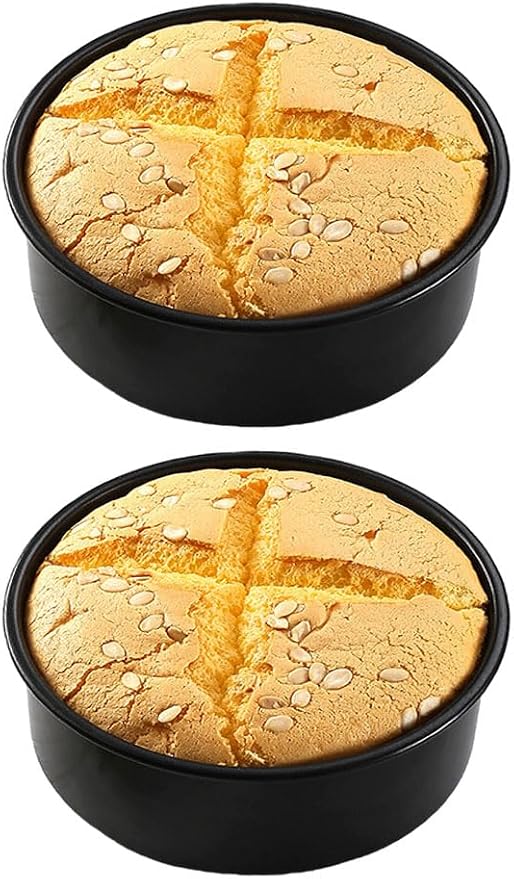 8.27 In Round Cake Pans Set of 2 Deep Nonstick with Removable Bottom - Image 9