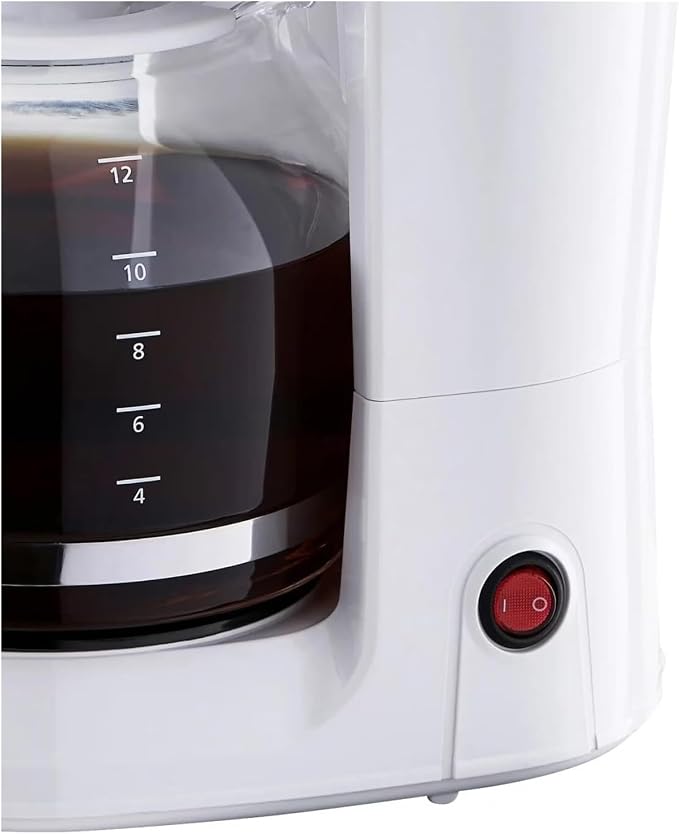 Coffee Makers, 12-Cup Coffee Machines with Reusable Filter | Removable Filter Basket, Keep Hot(White) - Image 9