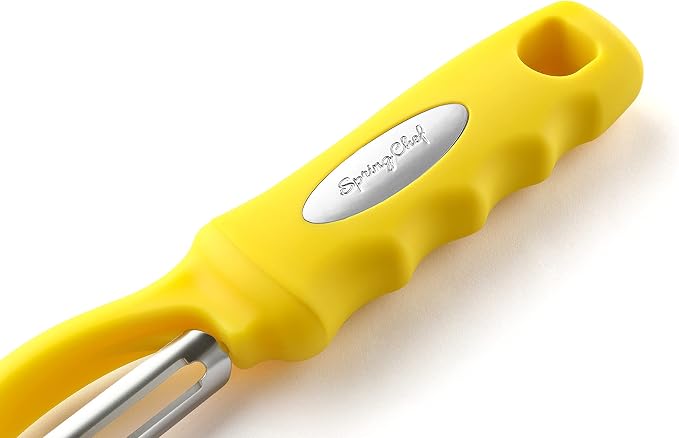 Spring Chef Swivel Potato Peeler with Soft Grip Handle, Set of 2, Yellow | Premium Vegetable Peeler w/ Sharp Stainless Steel Blades, Multifunctional Food Peeler for Apple, Carrot, Cucumber, Fruit - Image 9