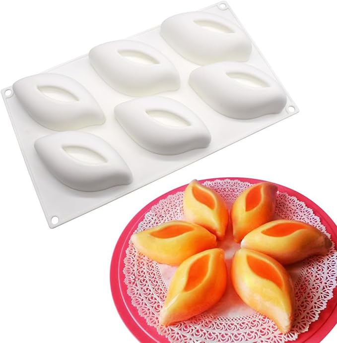 Pea Pod Mousse Cake Mold,Vegetable Fruit Silicone Baking Mold for Chocolate Pudding Candy French Dessert Fondant Cake Decoration