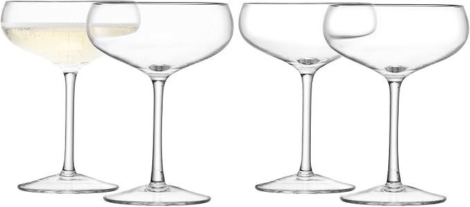 LSA WI24 Wine Champagne Saucer 7.25 fl oz/H5.25in Clear x 4 - Image 6
