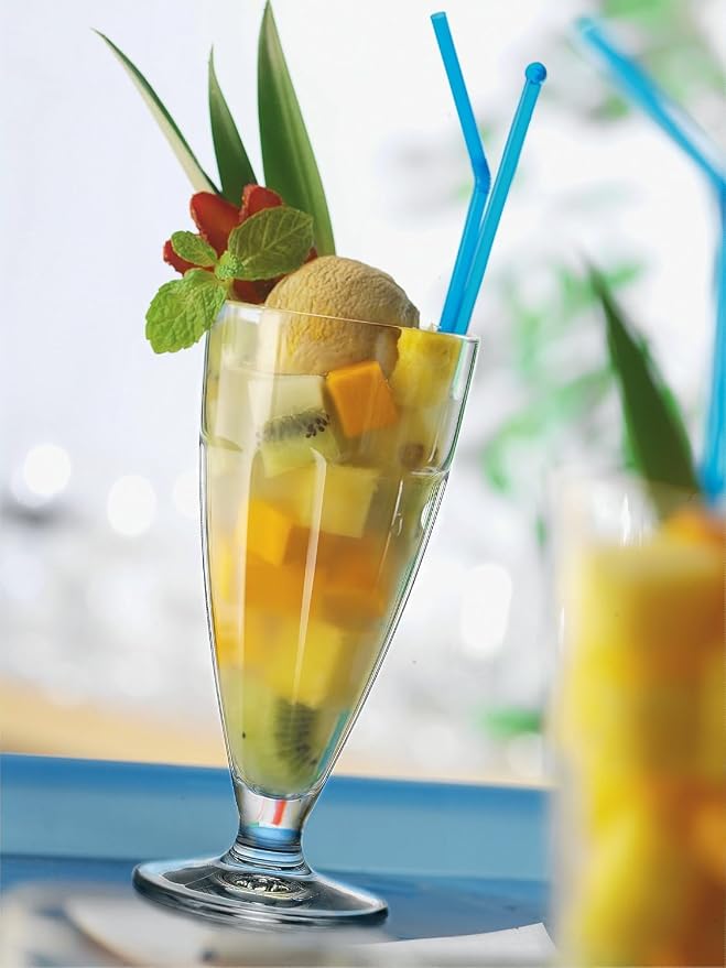 Bormioli Rocco Rock Bar 12.5 oz. Dessert Glass for Ice Cream Sundaes, Milkshakes, or Smoothies, Set of 6, Clear - Image 5