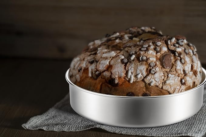 Leonyo Stainless Steel Round 9½ Inch Cake Pans For Baking,4 Pack | Smash 9½x2Inch Round Cake Baking Pan Tins Set, Outter 10In Metal Circle Layer Tin for Birthday Party, Dishwasher Oven Safe - Image 8
