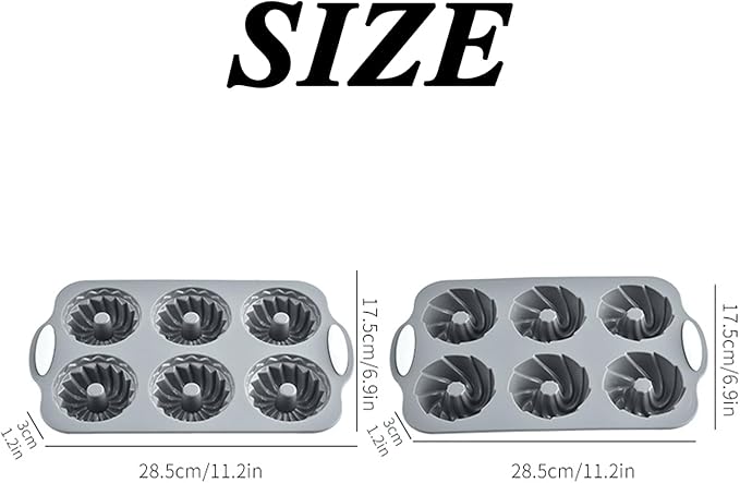 Christmas Wreath Ice Mold Silicone Tray - 6 Hole DIY Holiday Baking Pan for Festive Drinks, Chocolate Making - Easy Release & Clean, Cold & Heat-Resistant Reusable for DIY Crafts, Desserts (Style3)