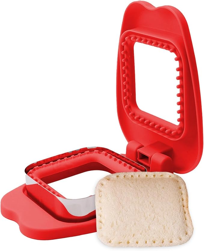 Sandwich Molds Cutter And Sealer Crustless Sandwich Maker Cutter Sealer Set | Cake Molds Cookie Press Pocket Tools for Breakfast Toast Making Kids Lunch Box School Home Picnic Travel Off - Image 9