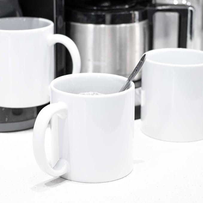 BYCNZB 22oz white Super Large Ceramic Coffee Mugs Large Handles Set of 4 - Image 7
