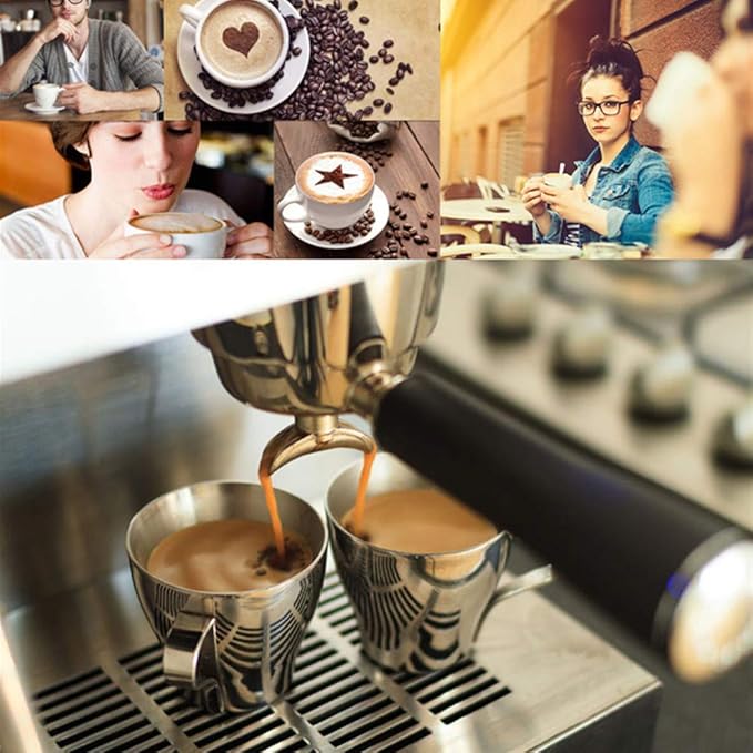 Stainless Steel Coffee Stencils,YUANGUNGUN Cappuccino Coffee Stencils Heart Star Shape Strew Pad for Latte Cappuccino Cupcake Cookies Hot Chocolate(2 Pcs)