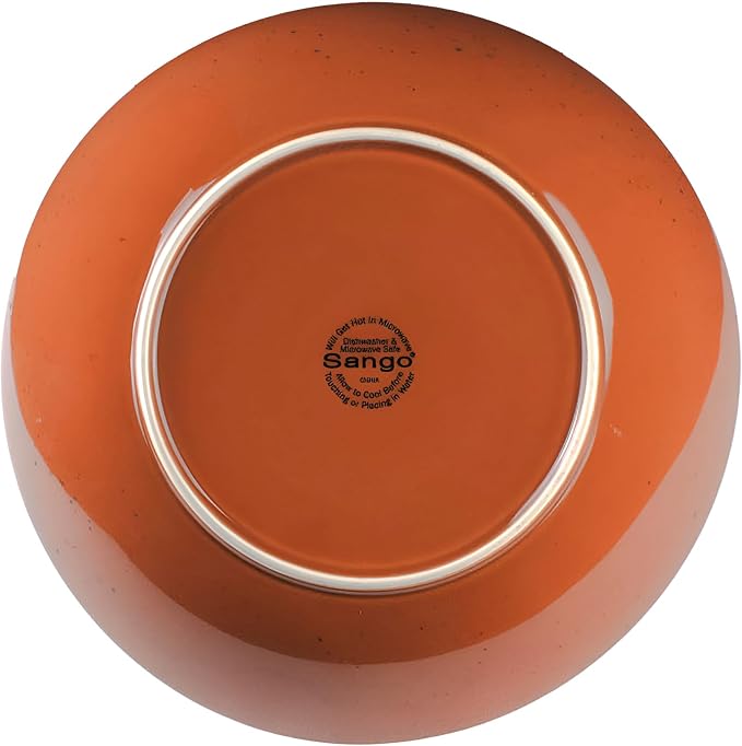 Sango Siterra Painter's Palette Stoneware Pasta Bowls (Set of 4) – Pasta & Serving Bowls, Earthy Reactive Glaze, Multi Assorted Colors, Microwave & Dishwasher Safe, for Everyday Dining & Entertainment - Image 9