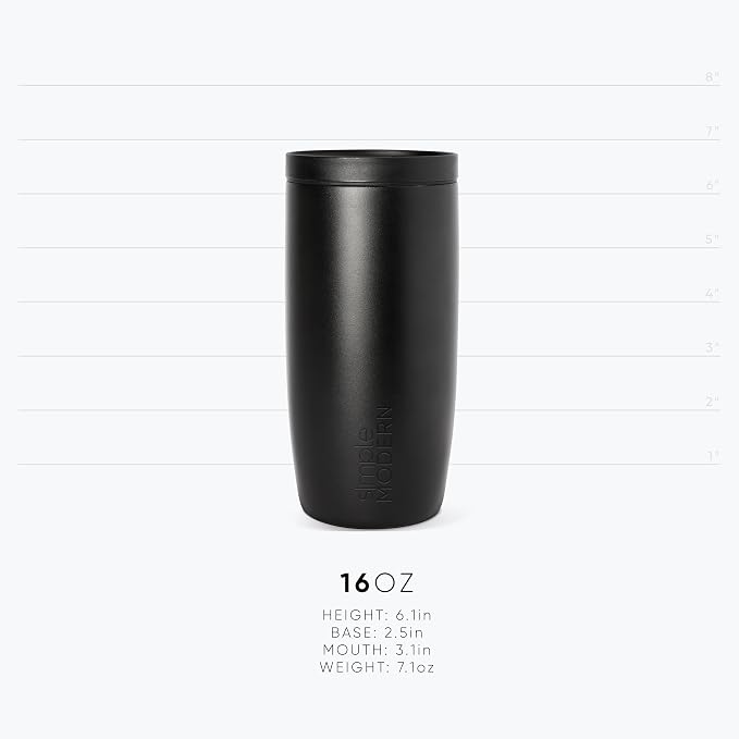 Simple Modern Halloween Travel Coffee Mug 360° Lid | 16oz | Witch | Voyager Ceramic-Lined Insulated Stainless Steel Coffee Tumbler, Iced Coffee Cup, Mug with Lid | Fits Cupholder, Argyle Witch - Image 10