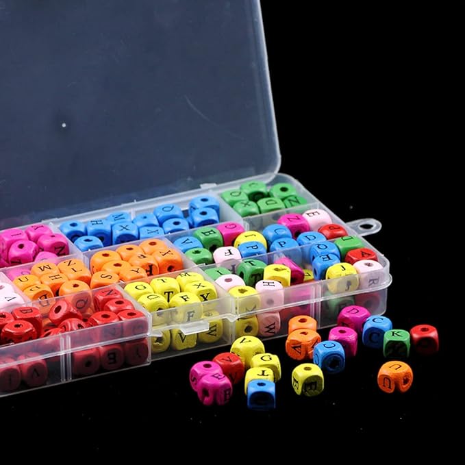 4 Pcs 15 Grids Clear Organizer Box Plastic Storage Container with Fixed Dividers Black Buckle for Electronics Jewelry Beads Art DIY Crafts Small Parts Non-Adjustable Dividers
