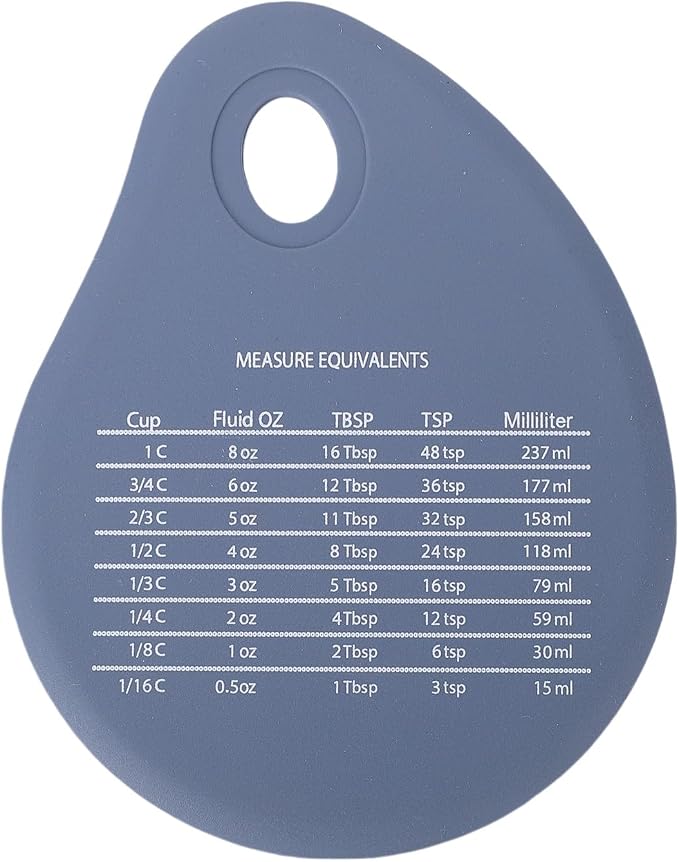 Keenso Silicone Pastry Mat Rolling Pin Set with Measurements for Baking Pizza Pies Bread Blue 3 Pieces - Image 9