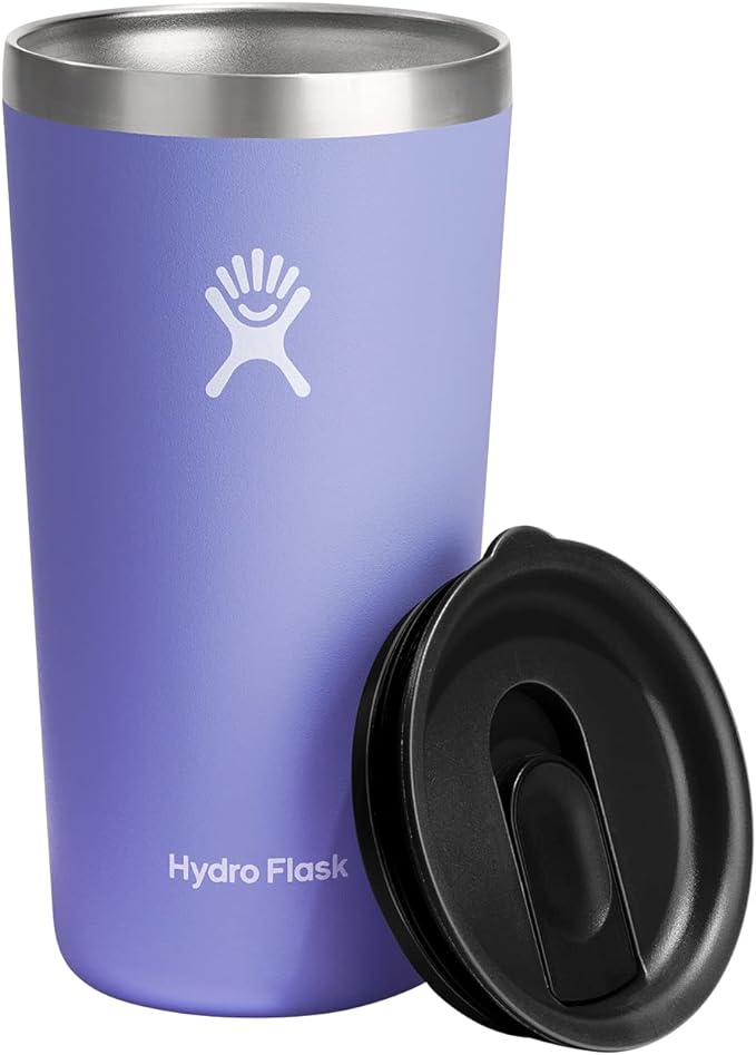 Hydro Flask All Around Tumbler Press-in Lid, Insulated Travel Mug, Stainless Steel Coffee Cup 20 Oz Lupine by Unknown