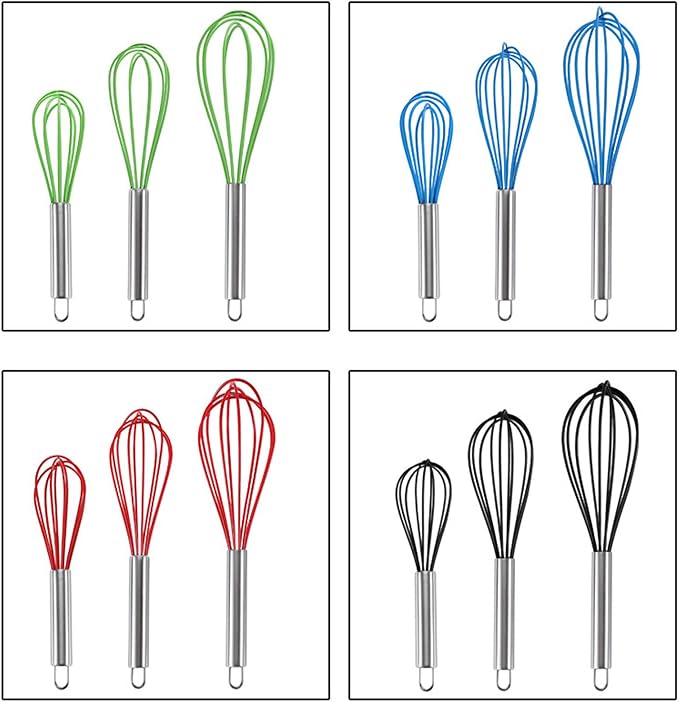 Stainless Steel Handle Beater Mixing Tool Baking Supplies Food Preparation Tool for Home and Professional Use Food Preparation - Image 9