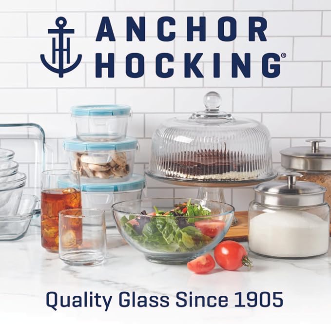 Anchor Hocking Heritage Hill 1 Gallon Glass Jar with Lid, Set of 2 - Image 6