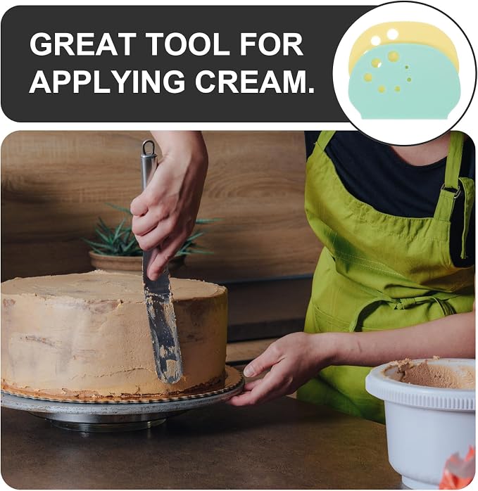 jojofuny 2pcs Reusable Pastry Dough Scraper with Measuring Scale and Comfortable Grip, Multi-functional Pp Cake Cutter for Breads and Pastries in Kitchen Baking Accessories - Image 9