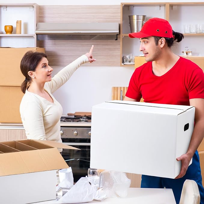 MotiMind 2 Sets Dish Moving Boxes with Divider Kits 15 x 12 x 10 Inches Dish Packing Box Kitchen Moving Boxes with 18 Foam Pouches for Dishes China Packing Supplies - Image 7