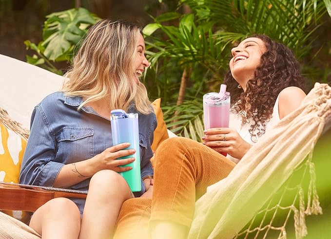 Meoky 24 oz Insulated Travel Coffee Mug: Leak Proof Lid, Mint Petal | Stainless Steel Coffee Tumbler, Keeps Hot for 8 Hours or Cold for 24 Hours, Fits in Car Cup Holder, BPA Free - Image 9