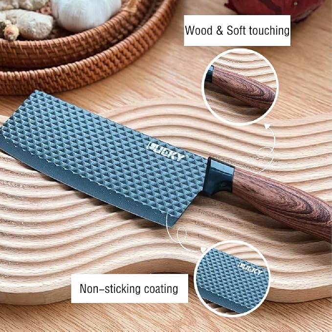 Knife Set, Wiztoynia 6-Piece Black Kitchen Knife Set for Home, Anti-Rust Non-stick Stainless Steel Sharp Chef Knife Set with Universal Knife Block for Kitchen, Ergonomical Design (Black) - Image 9