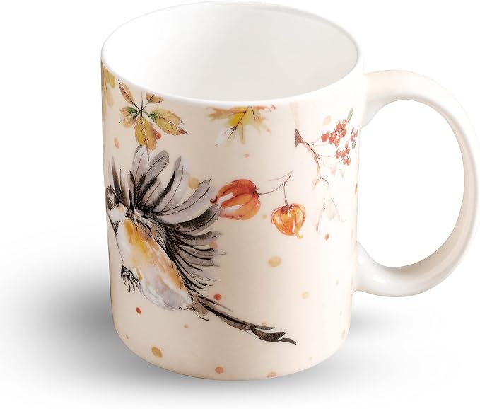 Maison d' Hermine Coffee Mug with Handles Tea Cups (15 Ounce, Pack of 1) | Fine Bone China Coffee Mugs for Hot Beverages Cappuccino Latte Home Spring Summer -Kelim - Prairie - Last Days of Summer - Image 9
