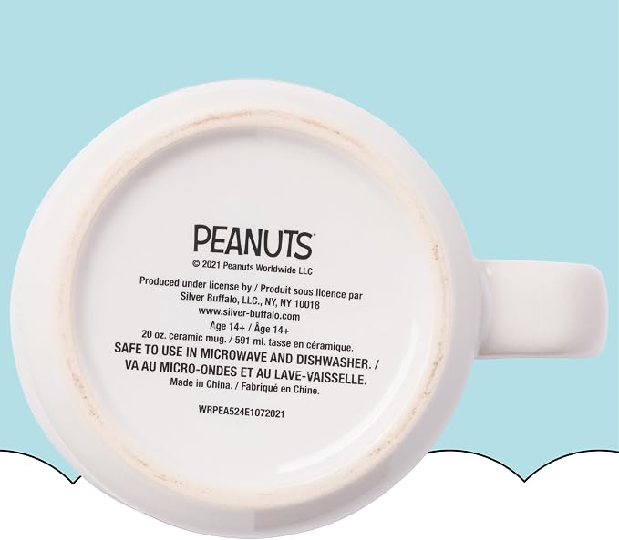 Silver Buffalo Peanuts Snoopy and Woodstock Get Cozy Ceramic Camper Mug, 20 Ounces (Pack of 12) - Image 7