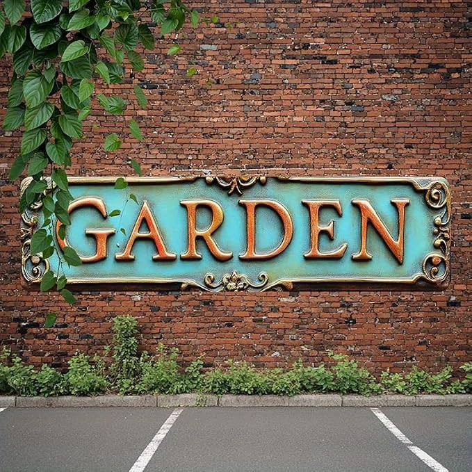 Bar Sign Bar Gifts Vintage Metal Wall Decor Sign"GARDEN" Street Sign Funny Man Cave Decor Accessories for Home, Bar, Bathroom, Bedroom Unique Retro Tin Signs for Outdoor 4 X 16 inches - Image 5