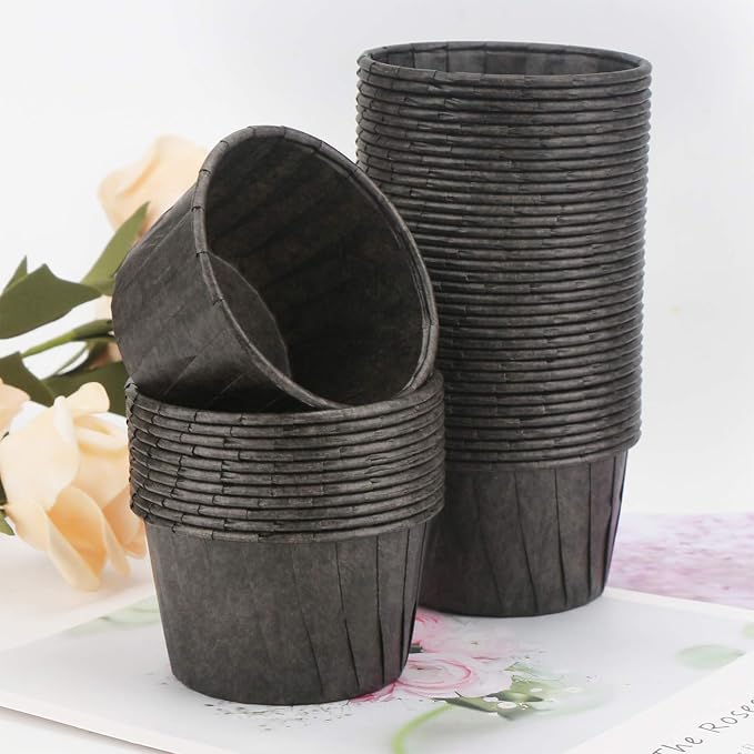 EUSOAR Baking Cups, 50pcs 3.5oz Cupcake Liners, Christmas Muffin Cupcake Liners, Cupcake Wrappers, Cupcake paper, Paper Cupcake Liners Holder, Disposable Ramekins, Muffin Pan Baking Cups - Image 7