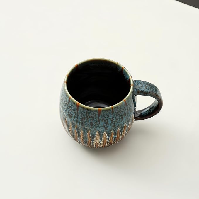 Large Ceramic Coffee Mug - 20oz Big Tea Cup, Blue | Large Tea Mug, Microwave Safe, Dishwasher Safe - Image 7